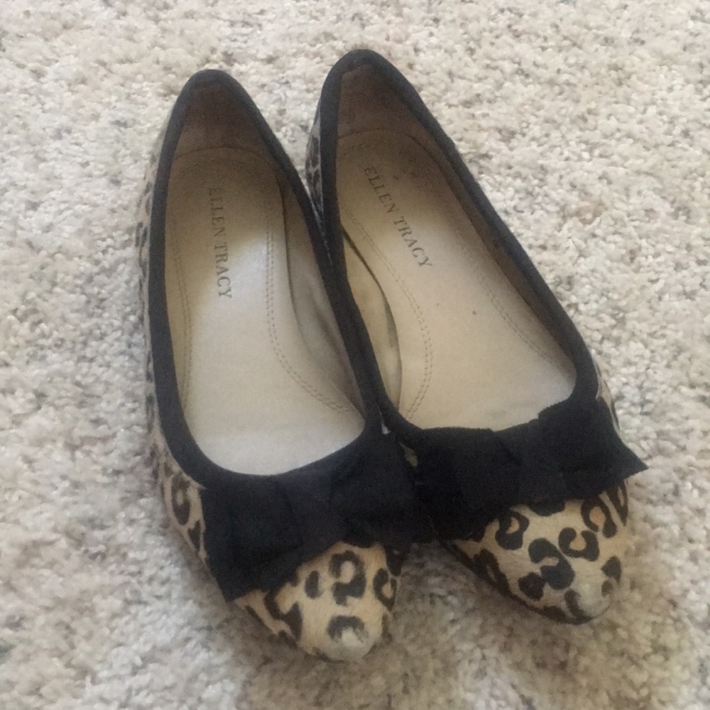 Ellen Tracy Cheetah Flats